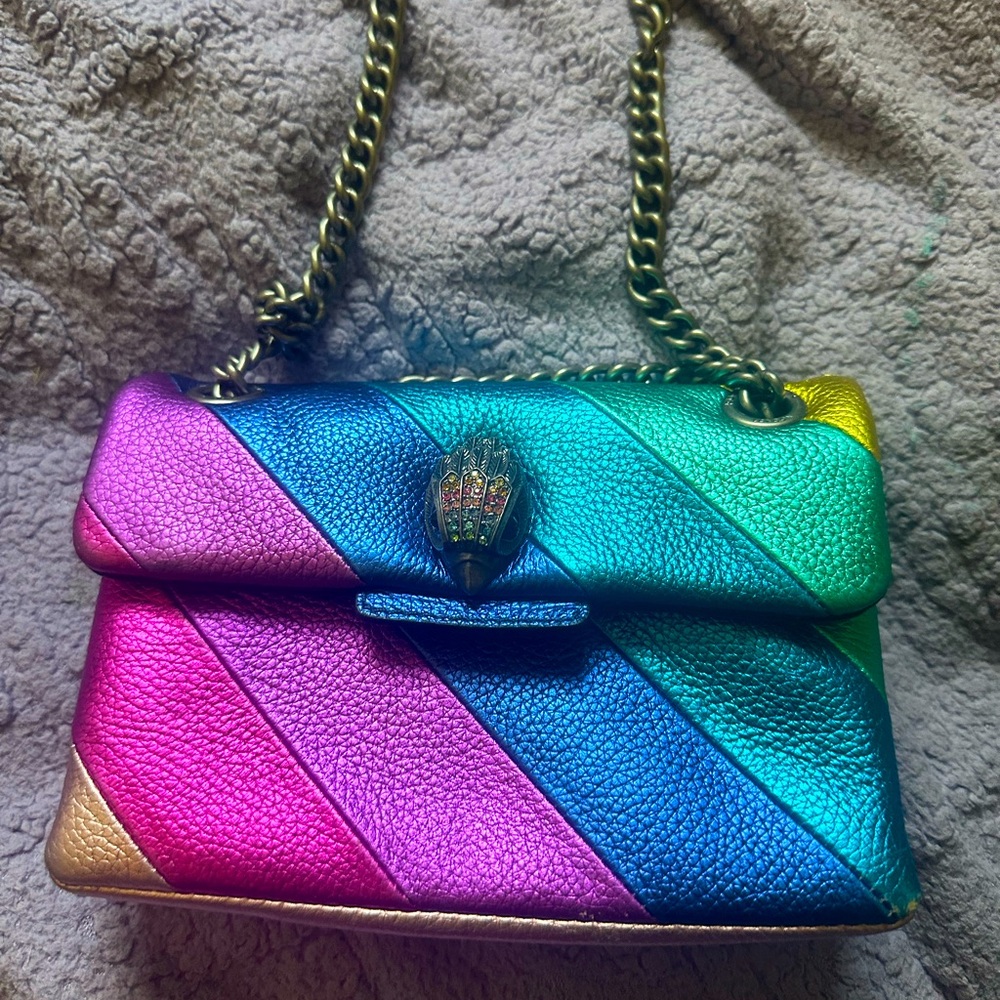 ‼️‼️‼️‼️‼️‼️‼️❌SOLD ‼️‼️‼️‼️‼️Kurt Geiger metallic rainbow purse